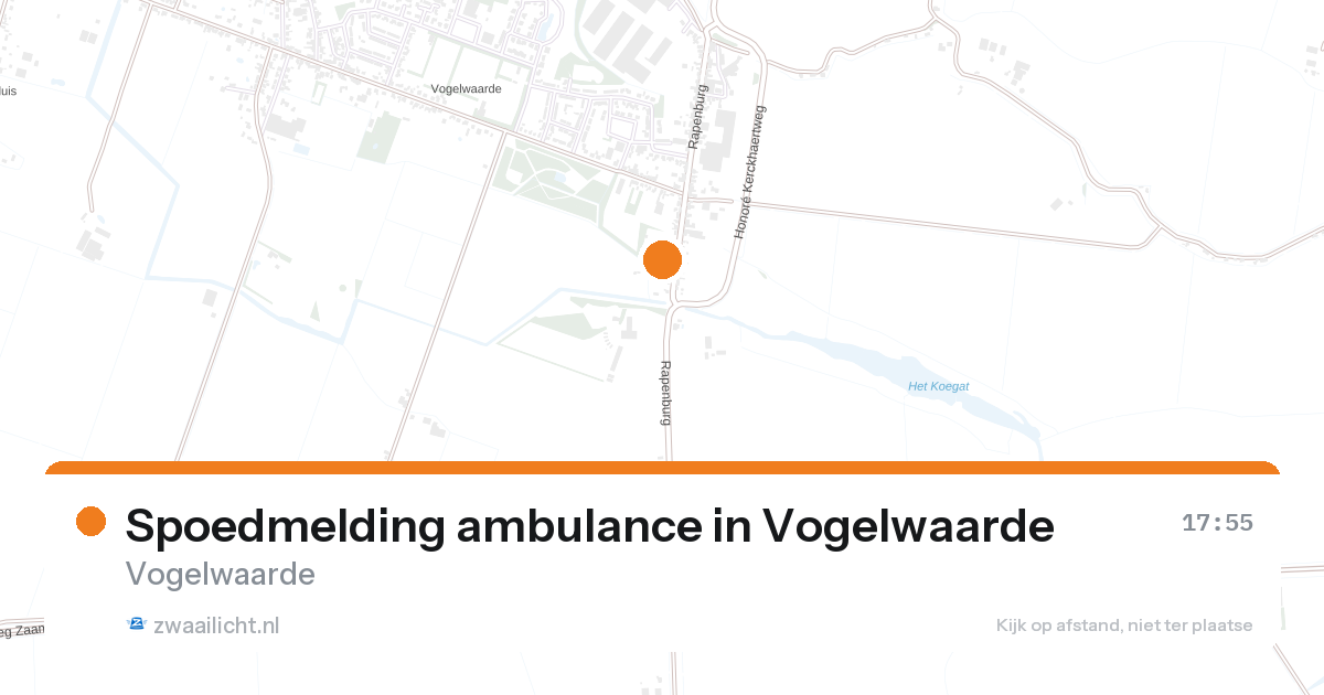 Spoedmelding ambulance in Vogelwaarde — 27 aug 2026