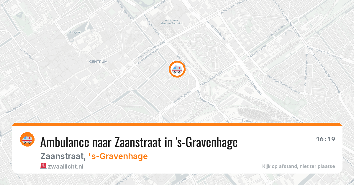 Ambulance naar Zaanstraat in 's-Gravenhage — 11 apr 2026