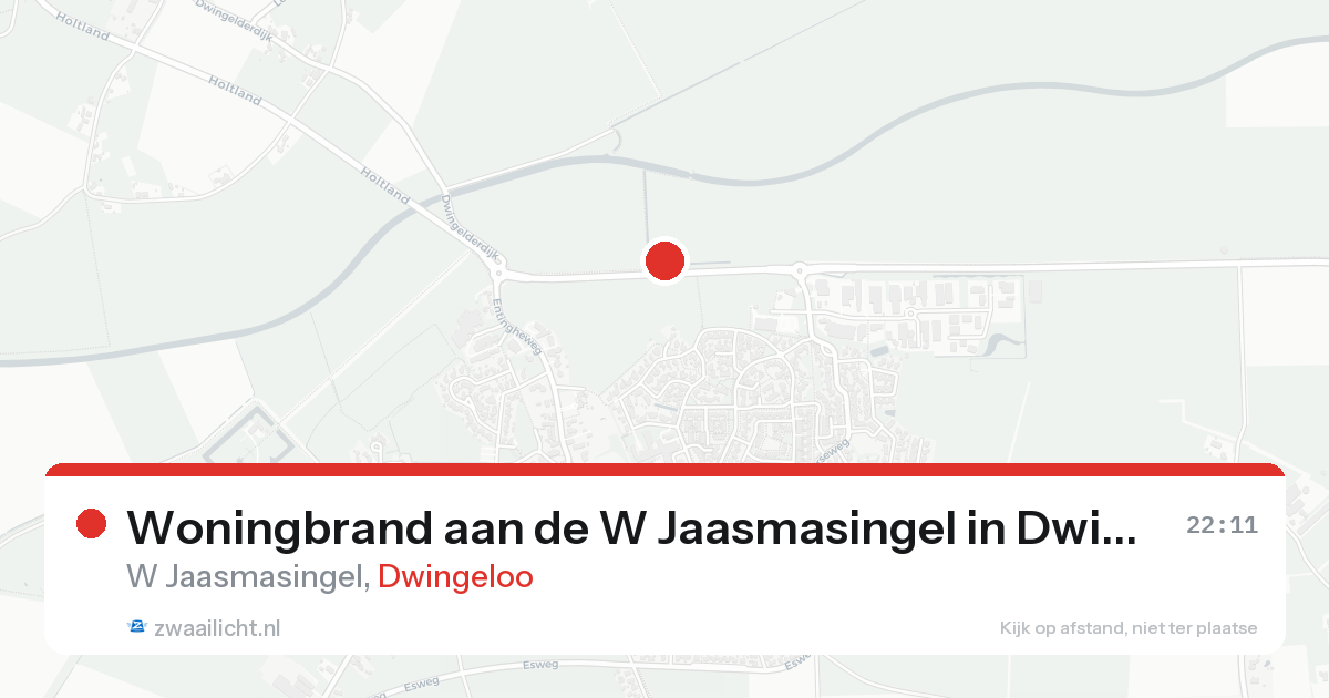 Woningbrand aan de W Jaasmasingel in Dwingeloo — 21 jan 2026