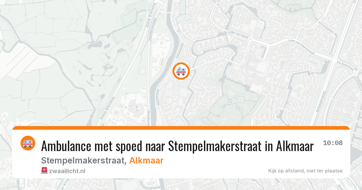 Ambulance met spoed naar Stempelmakerstraat in Alkmaar — 11 apr 2026