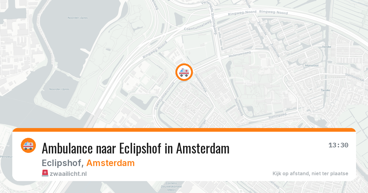 Ambulance naar Eclipshof in Amsterdam — 5 jul 2026