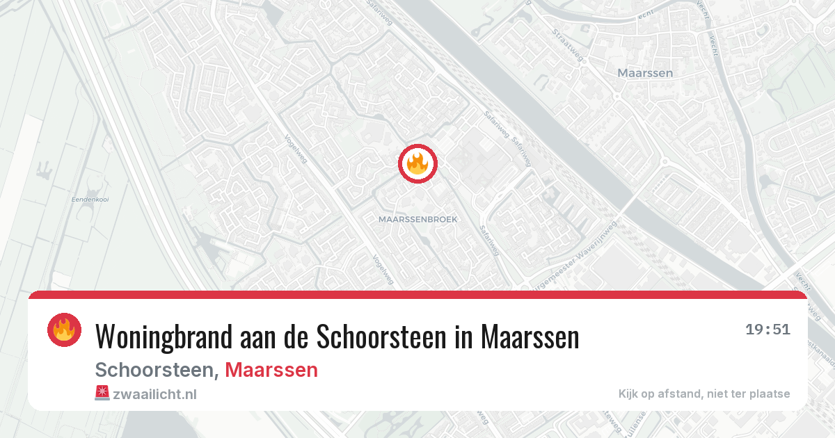 Woningbrand aan de Schoorsteen in Maarssen — 13 feb 2026