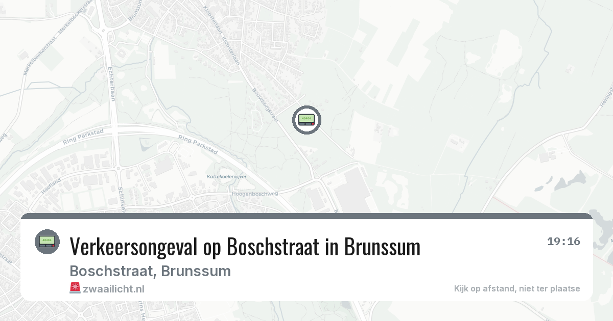 Verkeersongeval op Boschstraat in Brunssum — 22 mrt 2026