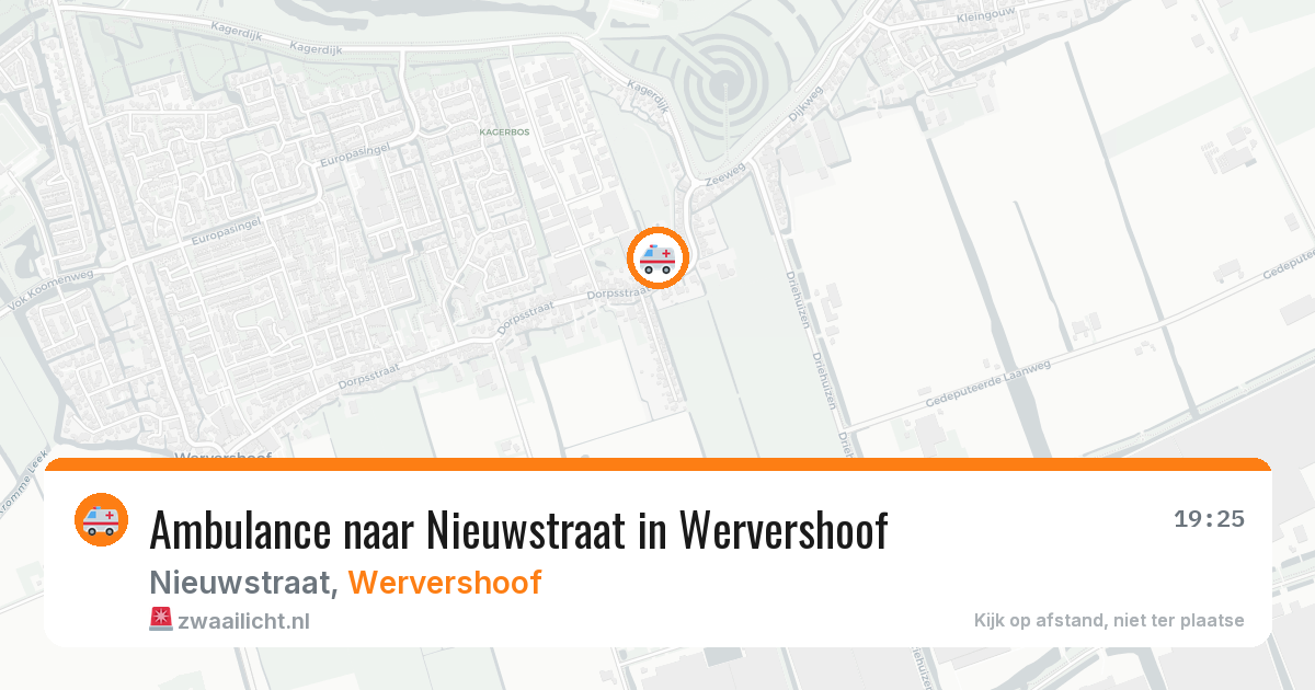 Ambulance naar Nieuwstraat in Wervershoof — 12 mei 2026