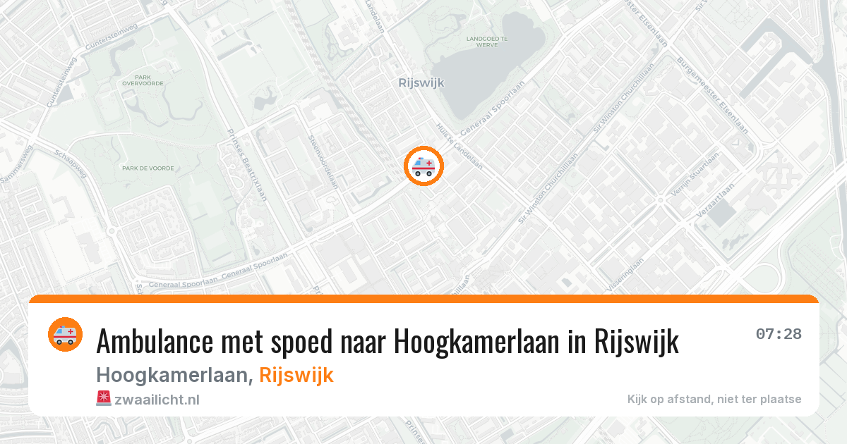 Ambulance met spoed naar Hoogkamerlaan in Rijswijk — 3 apr 2026