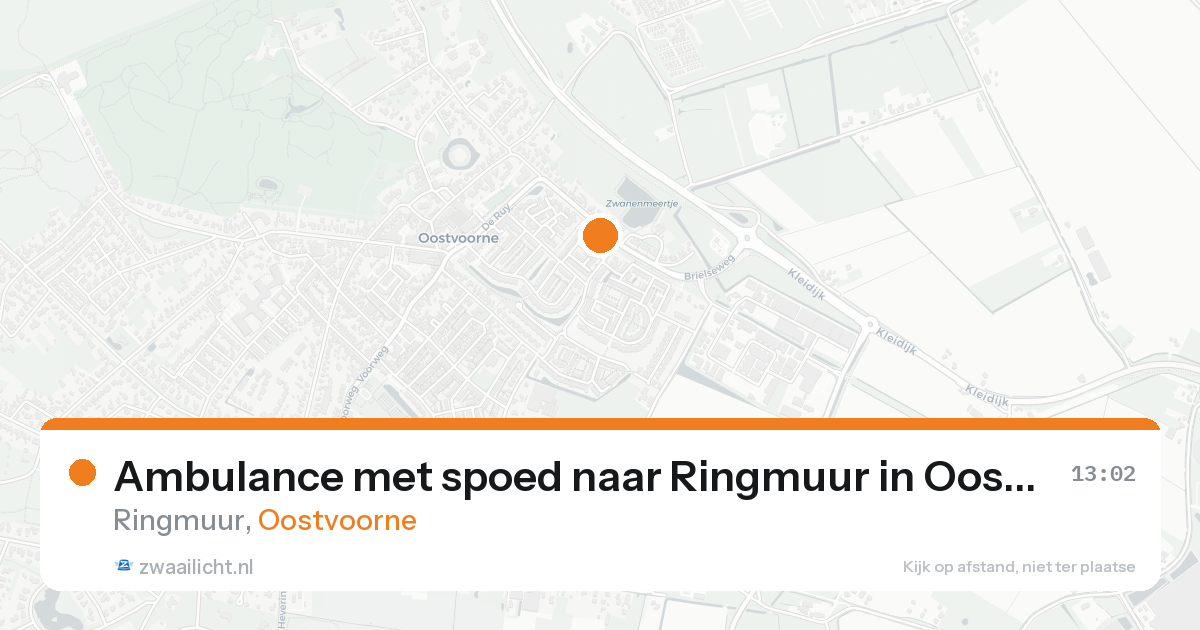 Ambulance met spoed naar Ringmuur in Oostvoorne — 31 jan 2026