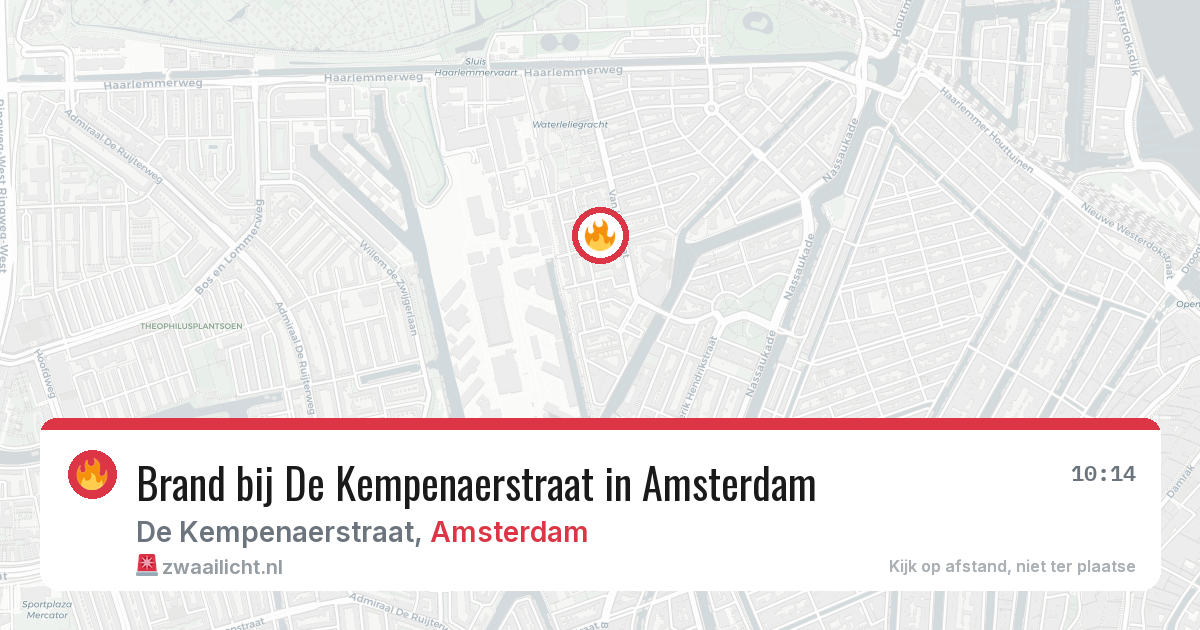 Brand bij De Kempenaerstraat in Amsterdam — 17 jul 2026