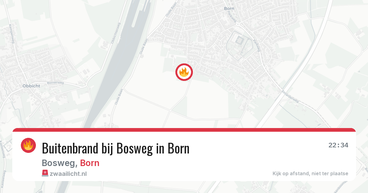 Buitenbrand bij Bosweg in Born — 27 jul 2026