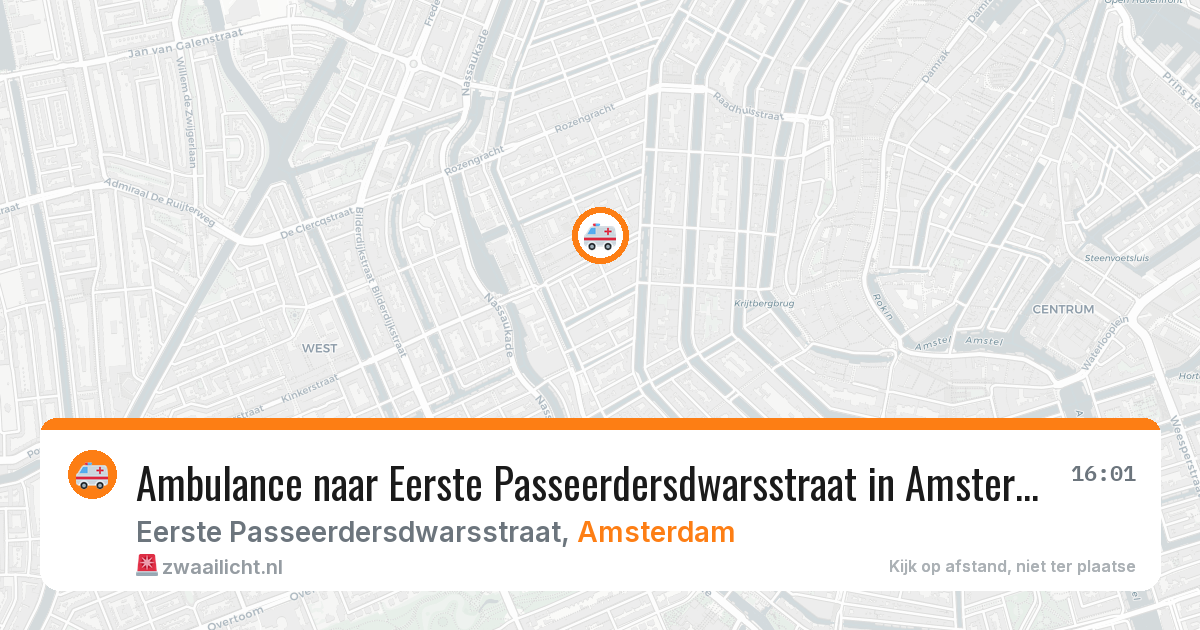 Ambulance naar Eerste Passeerdersdwarsstraat in Amsterdam — 11 jun 2026