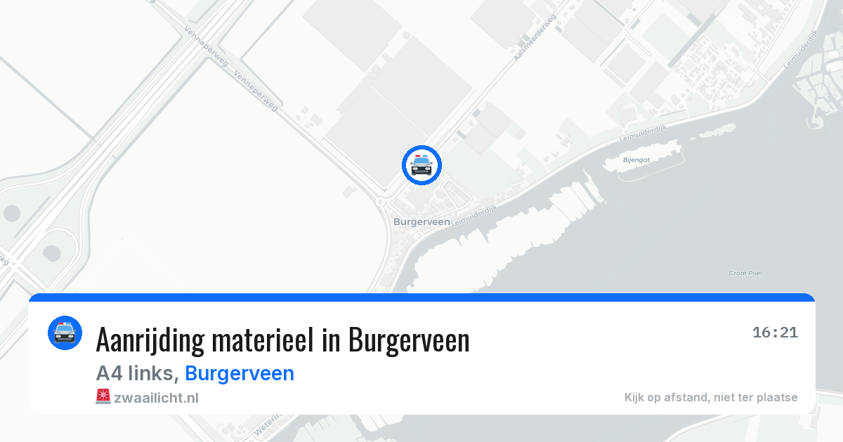 Aanrijding materieel in Burgerveen — 2 jun 2026