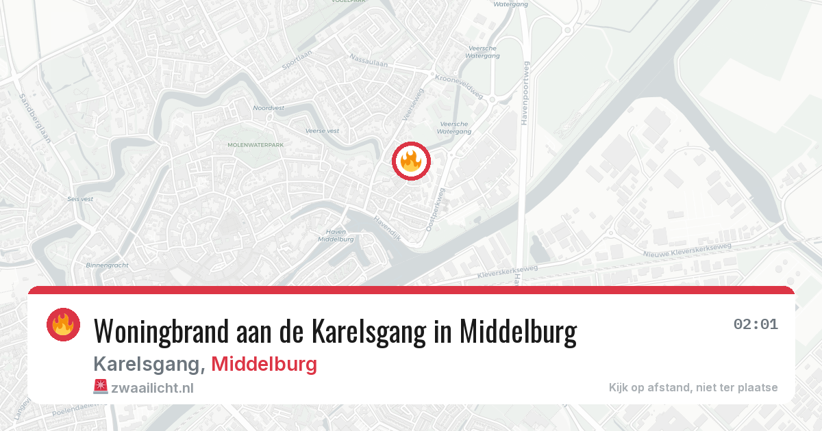 Woningbrand aan de Karelsgang in Middelburg — 27 jan 2026