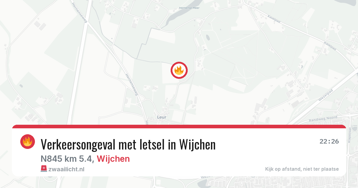 Verkeersongeval met letsel in Wijchen — 25 jun 2026