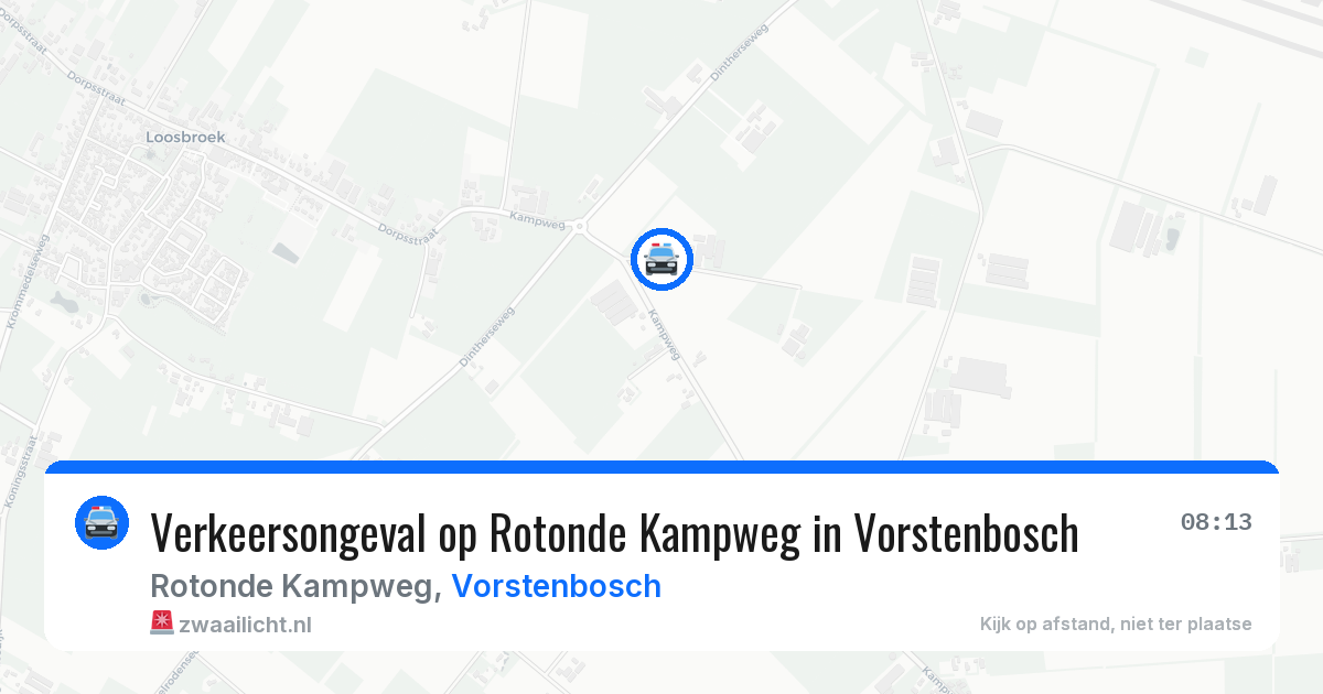 Verkeersongeval op Rotonde Kampweg in Vorstenbosch — 24 jan 2026
