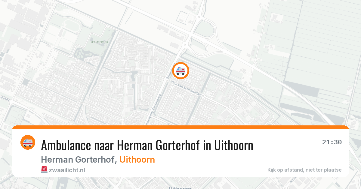 Ambulance naar Herman Gorterhof in Uithoorn — 23 jun 2026
