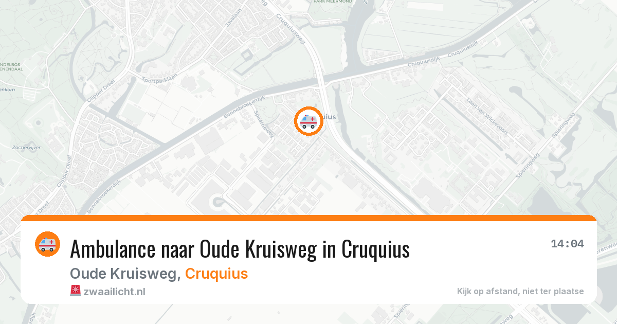 Ambulance naar Oude Kruisweg in Cruquius — 4 aug 2026