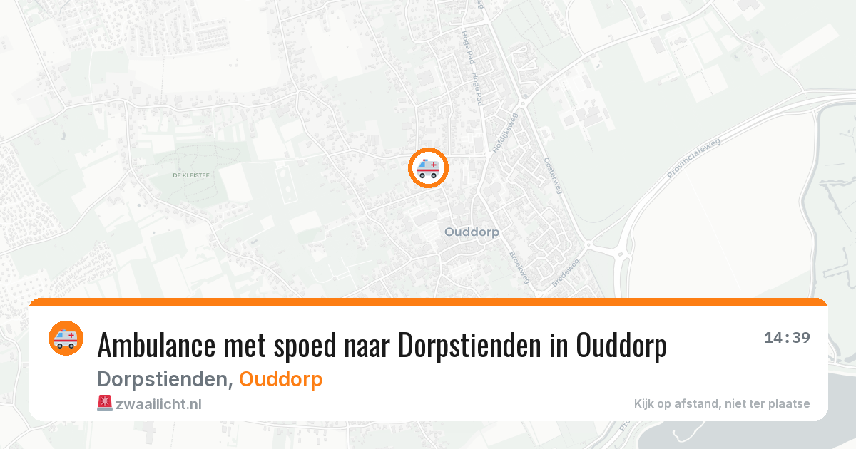 Ambulance met spoed naar Dorpstienden in Ouddorp — 12 aug 2026