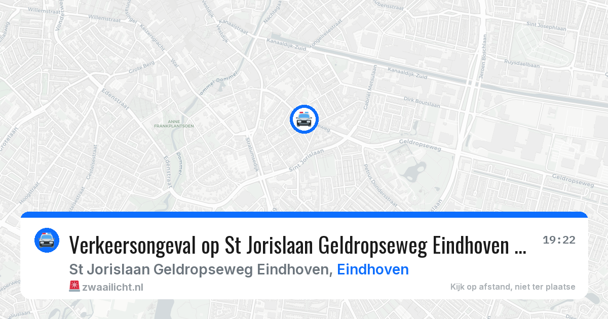 Verkeersongeval op St Jorislaan Geldropseweg Eindhoven in Eindhoven — 12 aug 2026