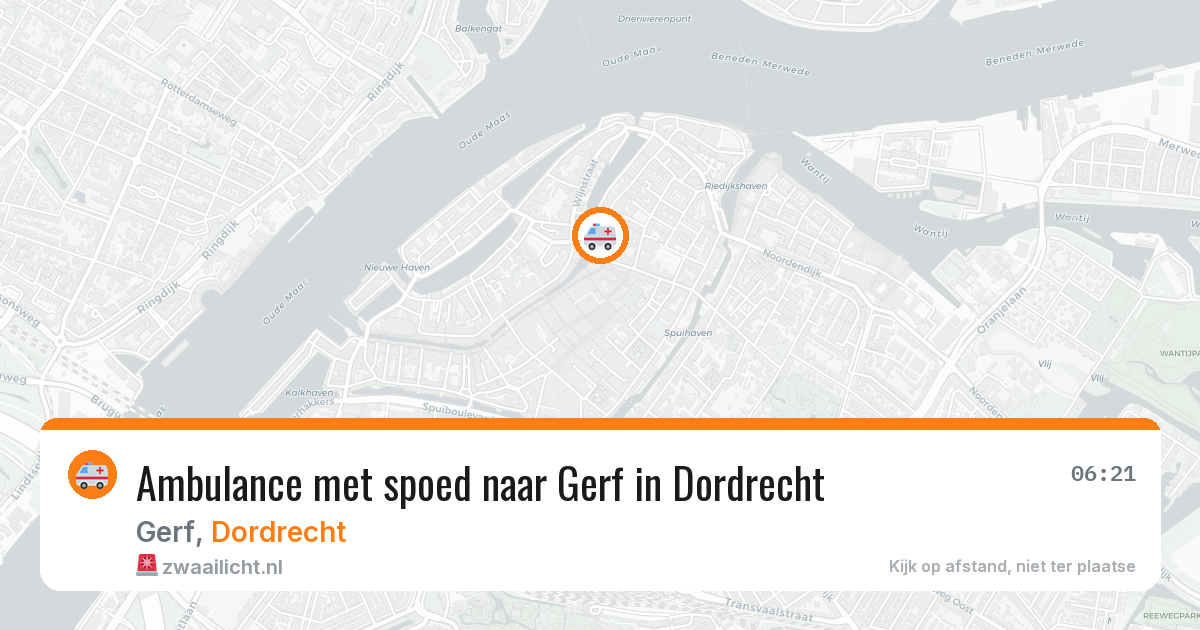 Ambulance met spoed naar Gerf in Dordrecht — 9 jun 2026