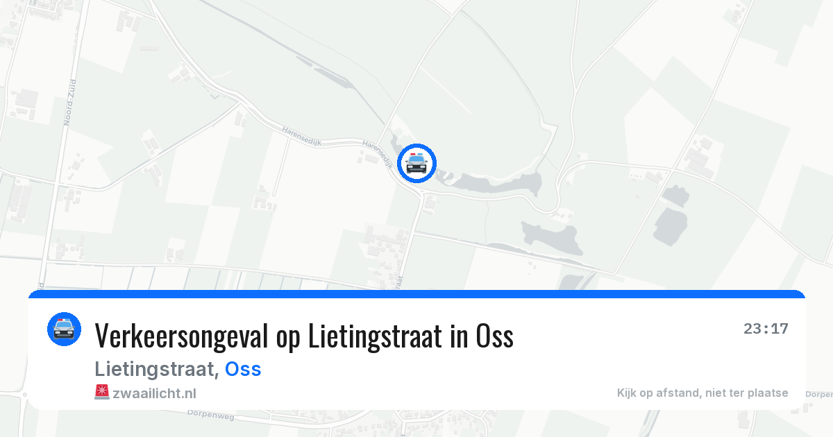 Verkeersongeval op Lietingstraat in Oss — 20 jun 2026