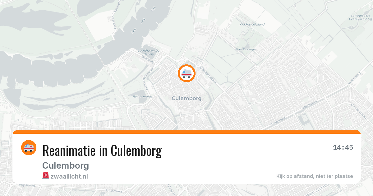Reanimatie in Culemborg — 29 jun 2026