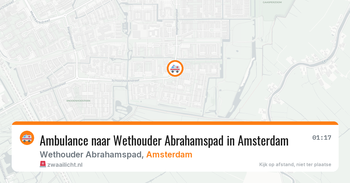 Ambulance naar Wethouder Abrahamspad in Amsterdam — 10 mrt 2026
