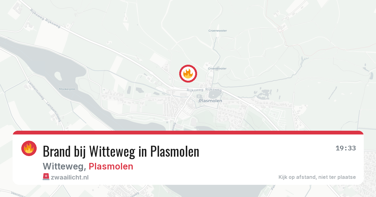 Brand bij Witteweg in Plasmolen — 8 jun 2026