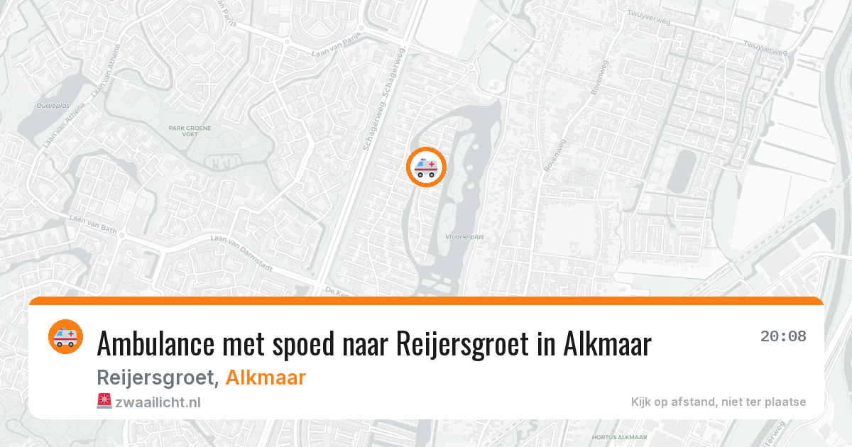 Ambulance met spoed naar Reijersgroet in Alkmaar — 9 jun 2026