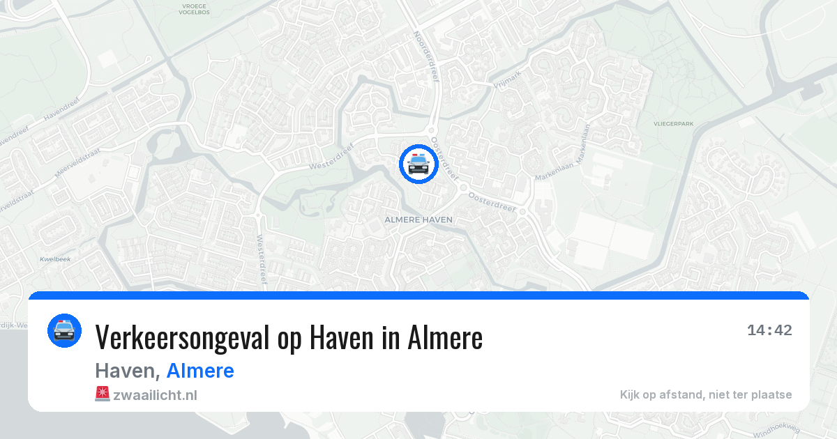 Verkeersongeval op Haven in Almere — 16 jun 2026