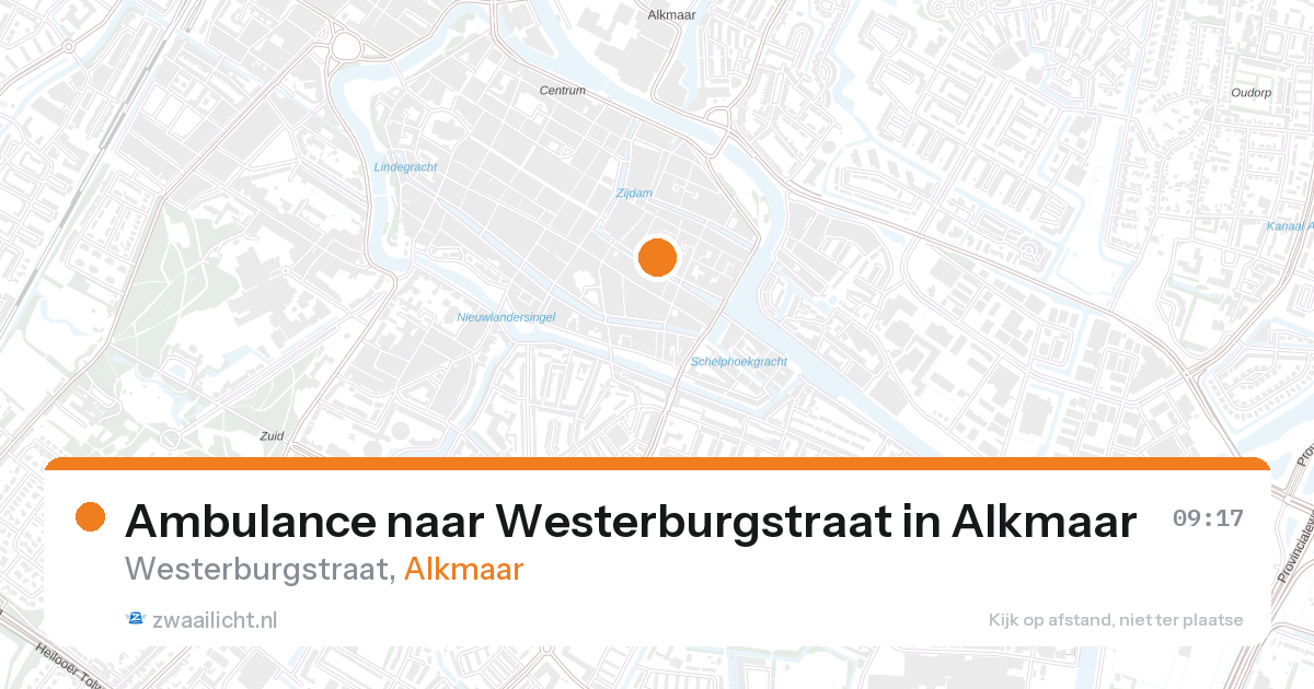 Ambulance naar Westerburgstraat in Alkmaar — 27 aug 2026