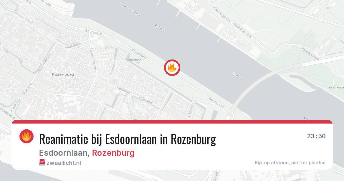 Reanimatie bij Esdoornlaan in Rozenburg — 19 jul 2026