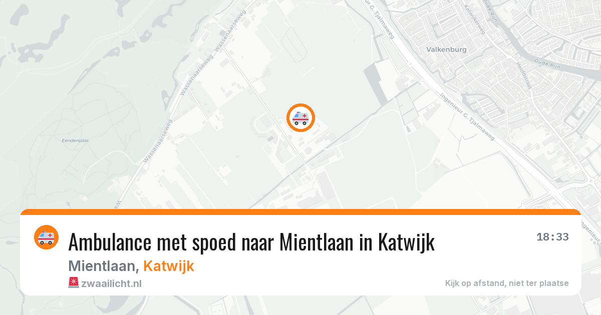 Ambulance met spoed naar Mientlaan in Katwijk — 16 jan 2026