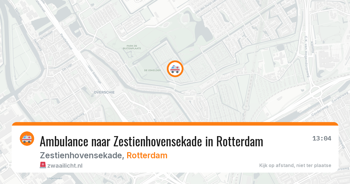 Ambulance naar Zestienhovensekade in Rotterdam — 29 jan 2026