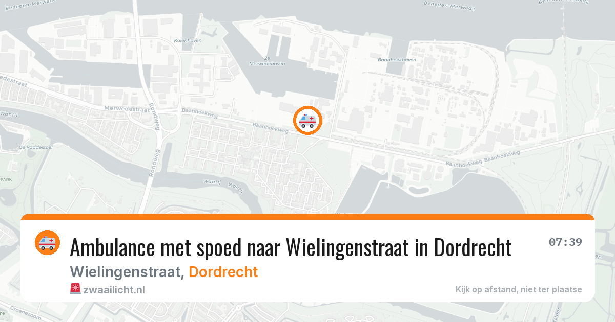 Ambulance met spoed naar Wielingenstraat in Dordrecht — 10 apr 2026