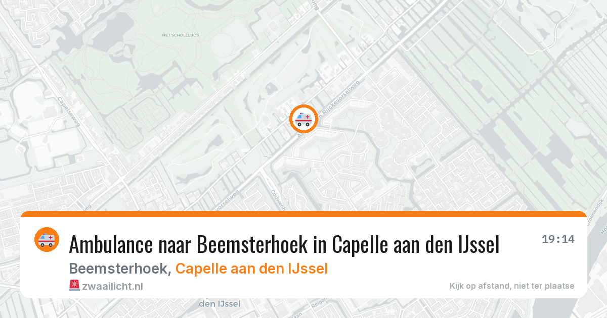 Ambulance naar Beemsterhoek in Capelle aan den IJssel — 19 jul 2026