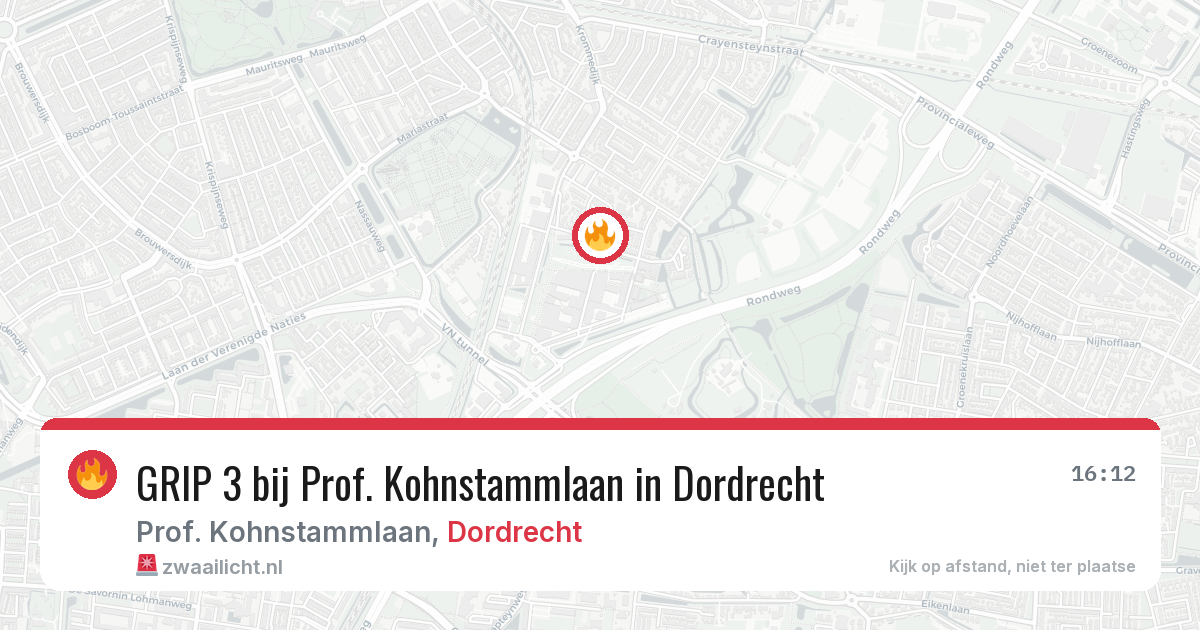 GRIP 3 bij Prof. Kohnstammlaan in Dordrecht — 23 jun 2026