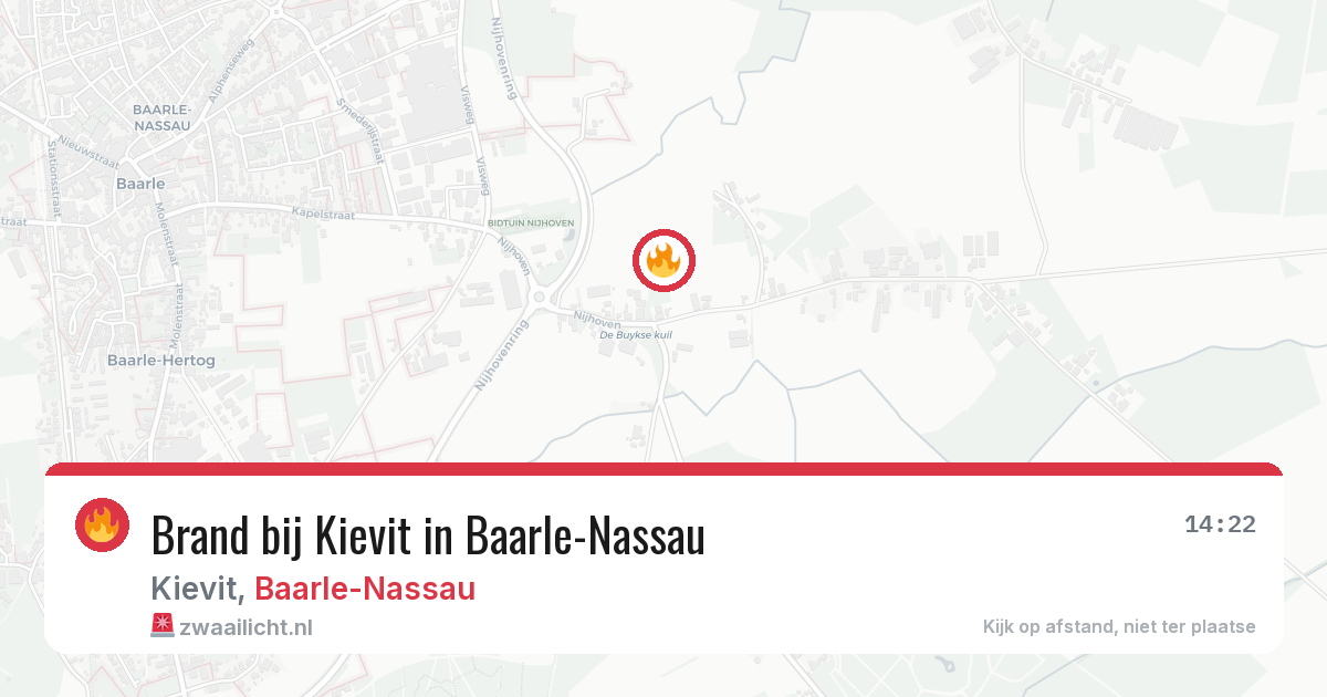 Brand bij Kievit in Baarle-Nassau — 21 jun 2026