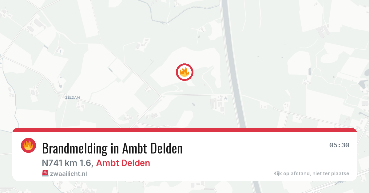 Brandmelding in Ambt Delden — 10 aug 2026