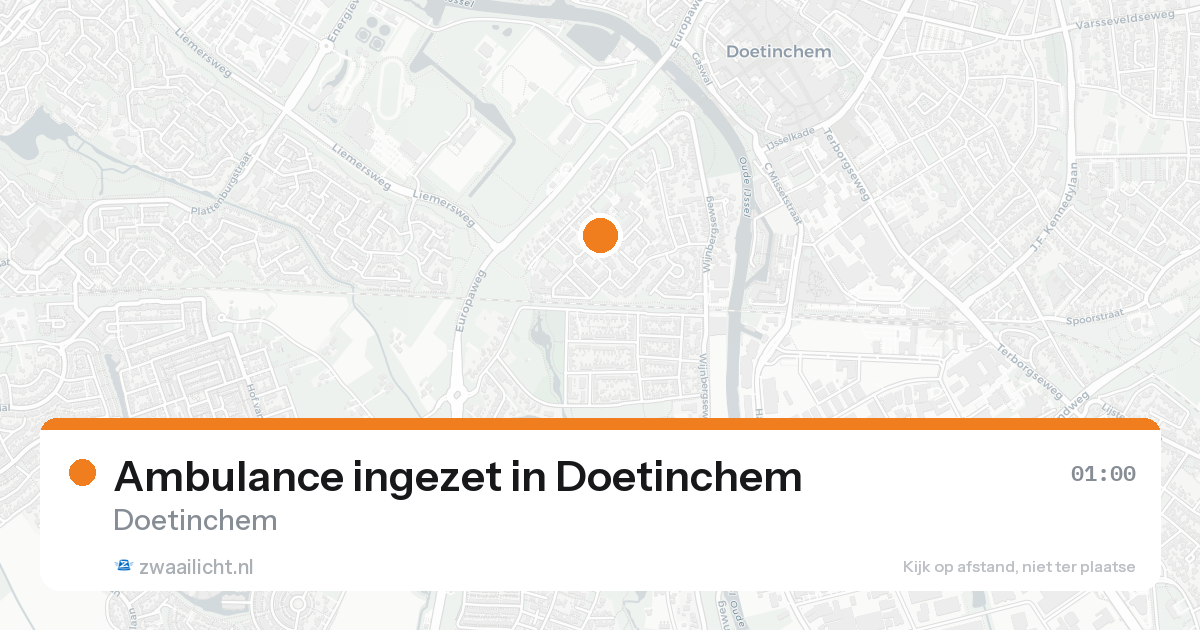 Ambulance ingezet in Doetinchem — 12 mei 2026