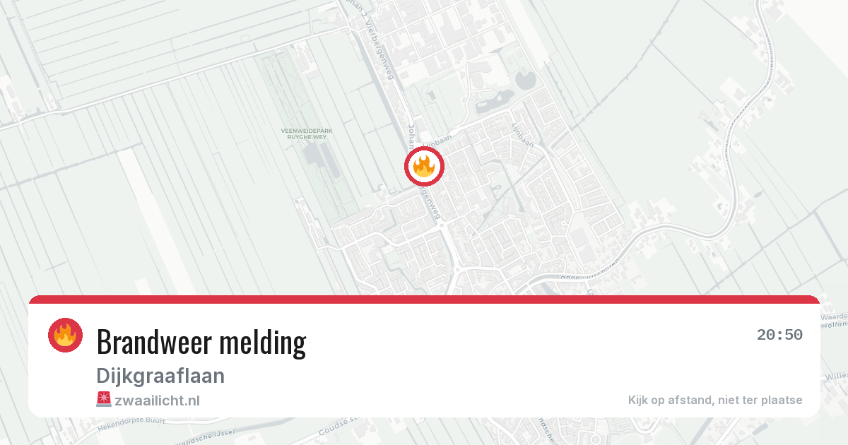 Brandweer melding — 26 jun 2026