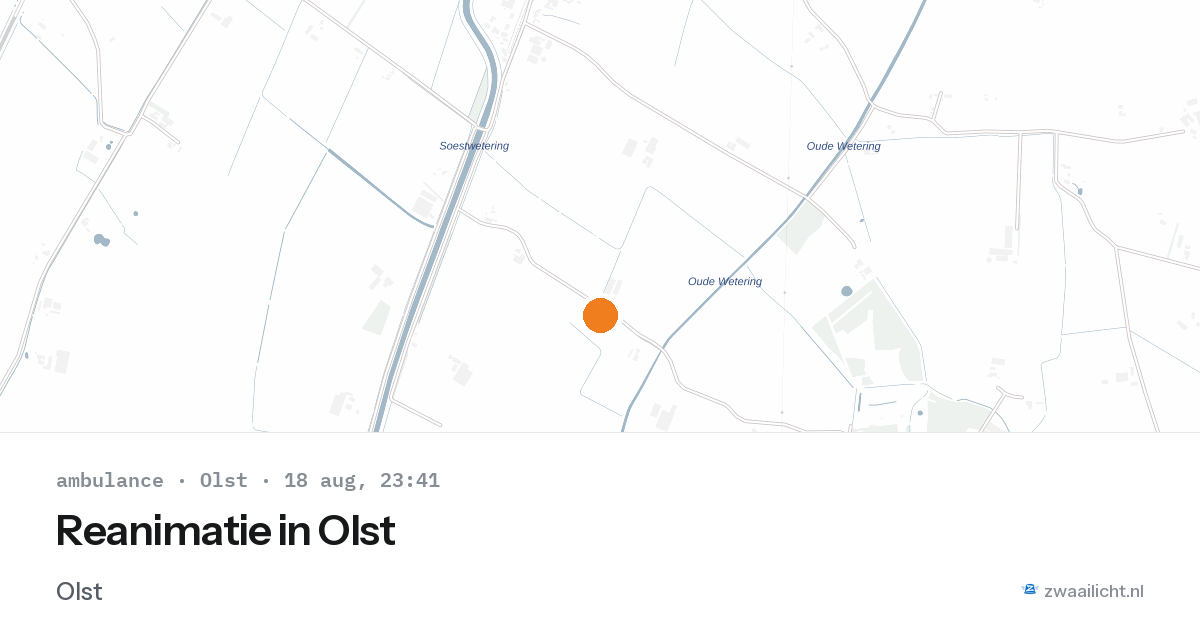 Reanimatie in Olst — 18 aug 2026
