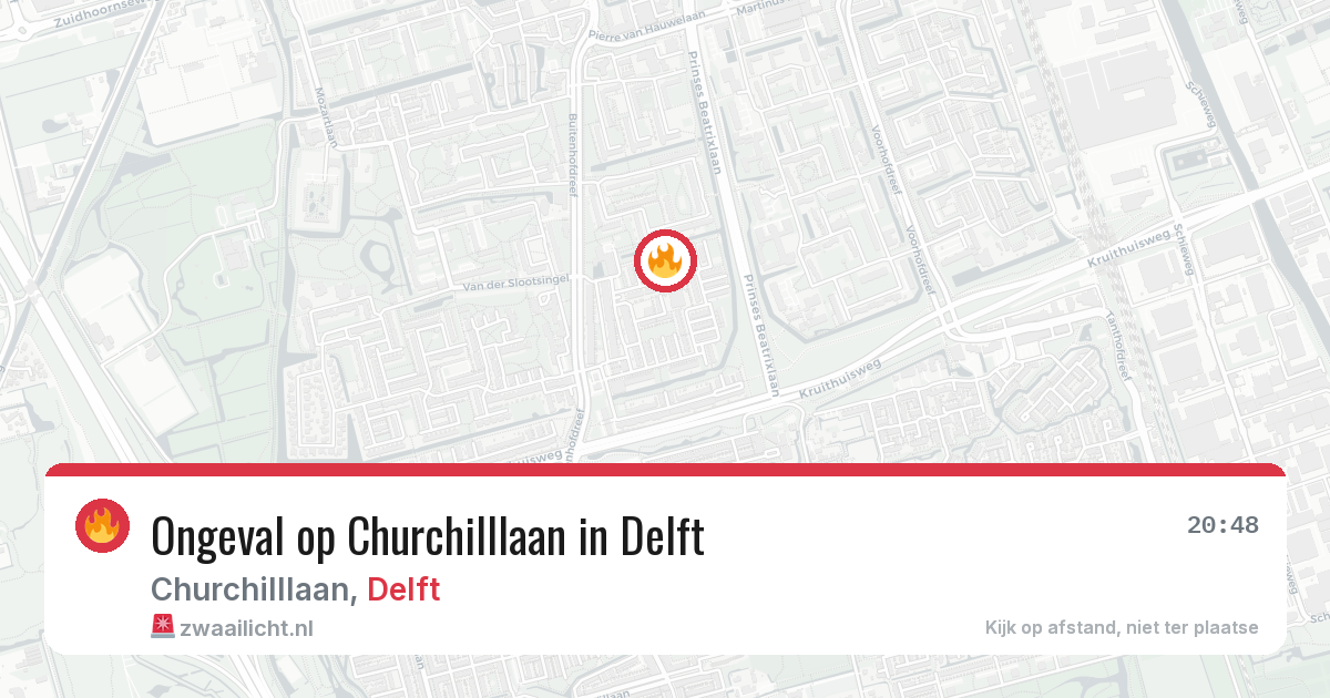 Ongeval op Churchilllaan in Delft — 2 jun 2026