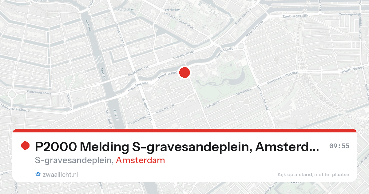 P2000 Melding S-gravesandeplein, Amsterdam — 8 feb 2026