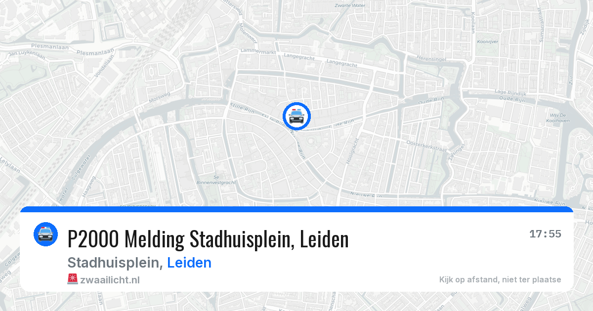 P2000 Melding Stadhuisplein, Leiden — 28 mei 2026