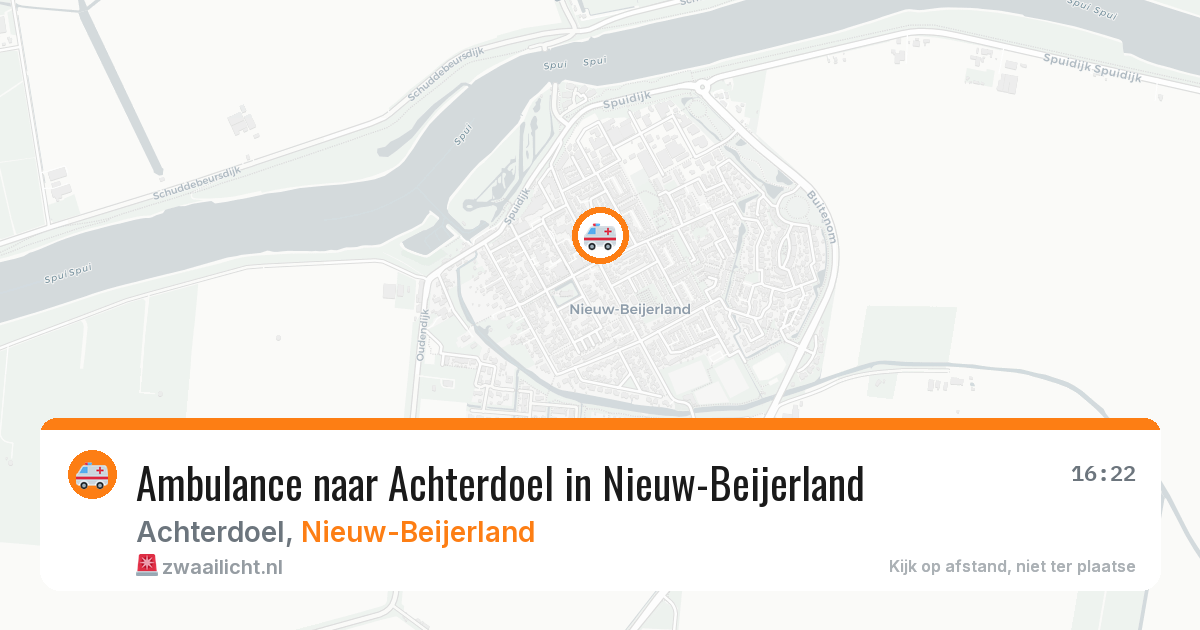 Ambulance naar Achterdoel in Nieuw-Beijerland — 25 apr 2026