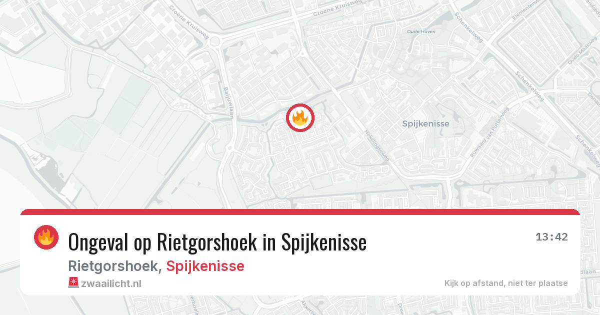 Ongeval op Rietgorshoek in Spijkenisse — 31 mei 2026
