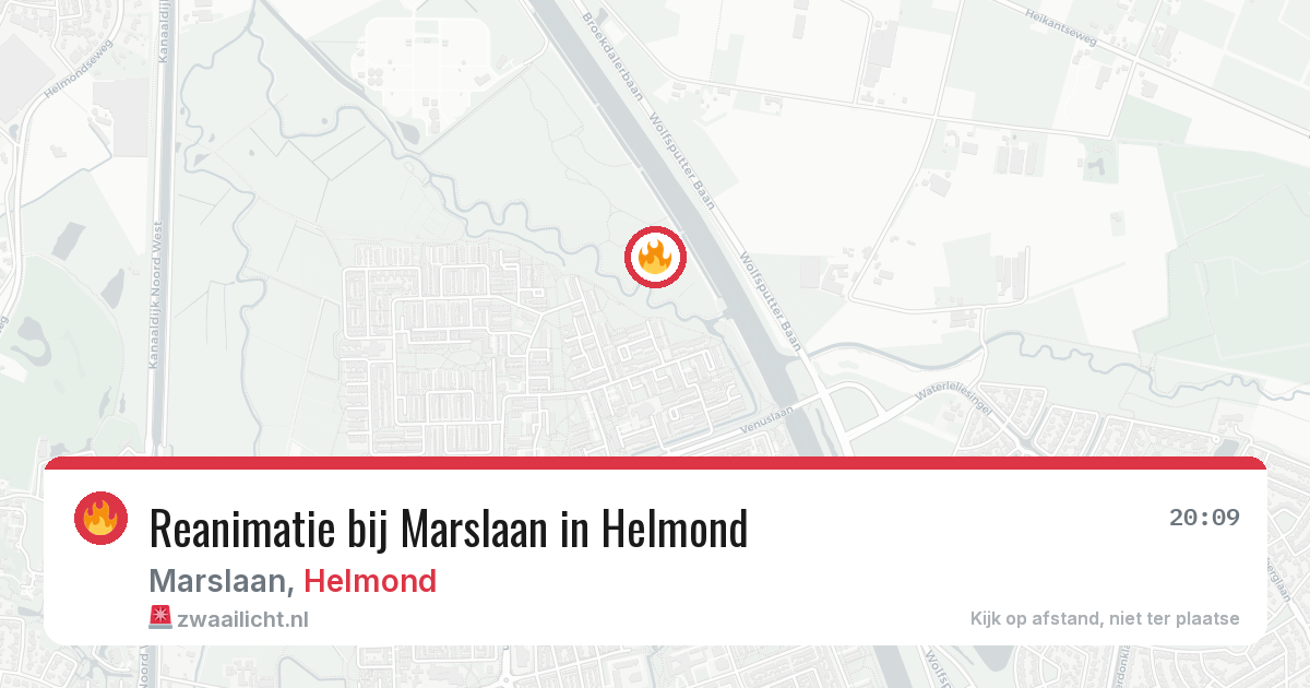 Reanimatie bij Marslaan in Helmond — 4 aug 2026