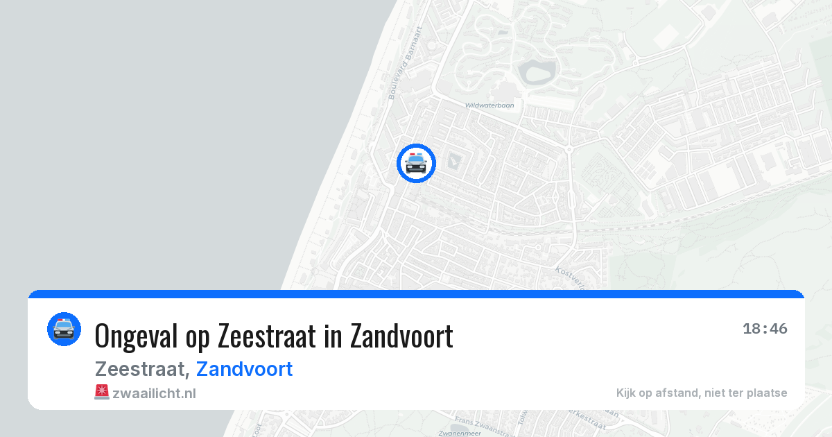 Ongeval op Zeestraat in Zandvoort — 26 jun 2026