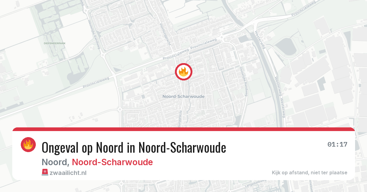 Ongeval op Noord in Noord-Scharwoude — 27 jun 2026