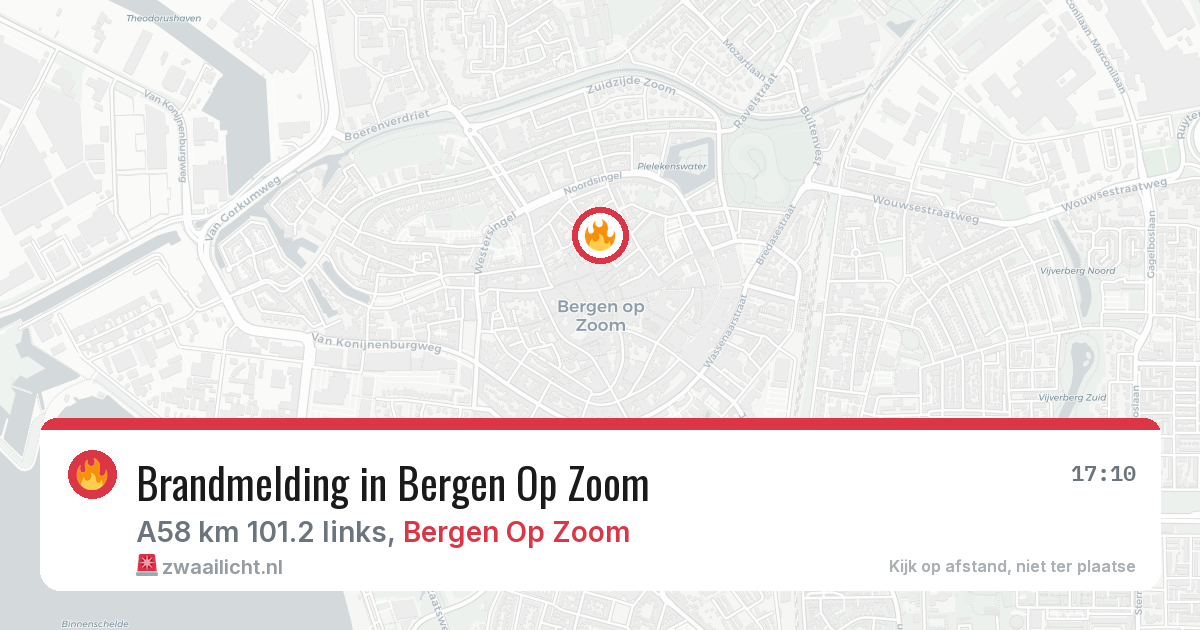 Brandmelding in Bergen Op Zoom — 4 jun 2026