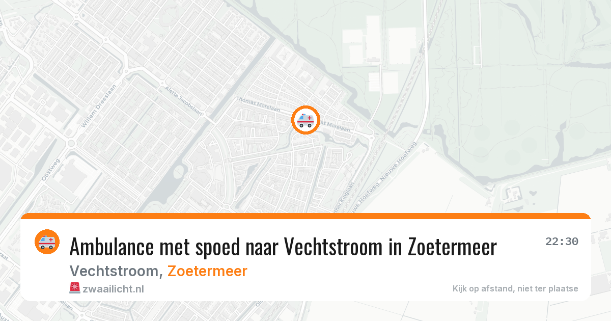 Ambulance met spoed naar Vechtstroom in Zoetermeer — 27 jul 2026